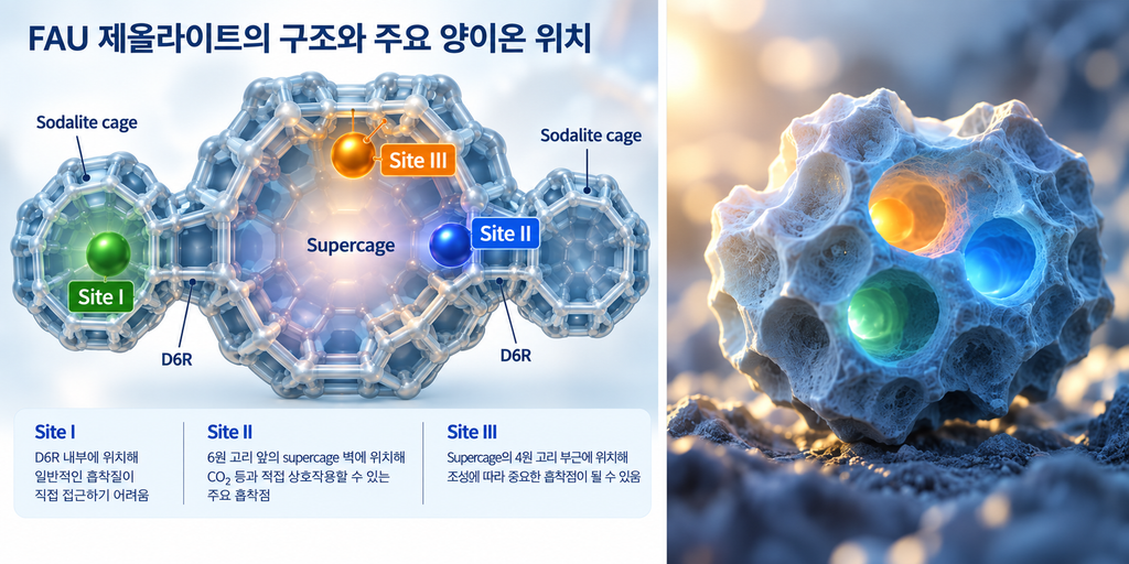FAU Supercage의 Site I·II·III 양이온 점유와 Guest-Host Interaction 1 Codex 이미지 2026년 9월 16일 오후 10 33 46